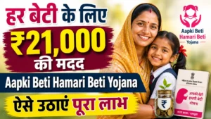 Aapki Beti Hamari Beti Yojana 2026: बेटी के जन्म पर ₹21,000, ऐसे करें आवेदन और पाएं पूरा लाभ